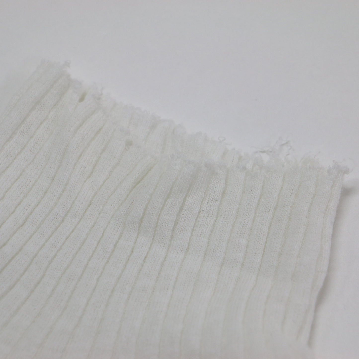 23秋冬 ダメージ リブ タートルネック ニット / プルオーバー 長袖 コンパクト コットン リネン