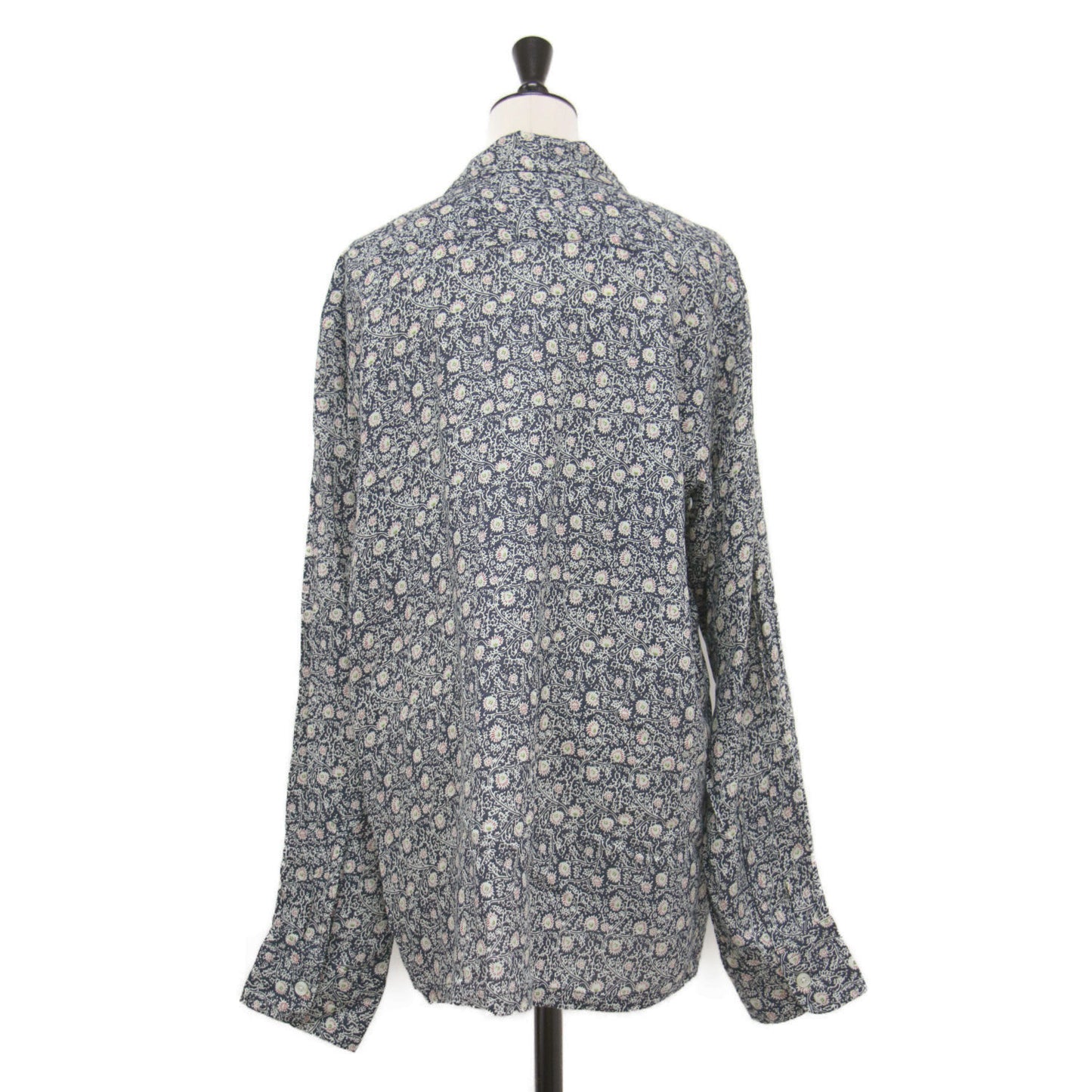 21春夏 フラワー プリント ポケット付き シャツ / 6 Pocket Shirt ブラウス 長袖 ワイド 総柄