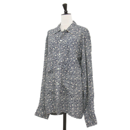 21春夏 フラワー プリント ポケット付き シャツ / 6 Pocket Shirt ブラウス 長袖 ワイド 総柄
