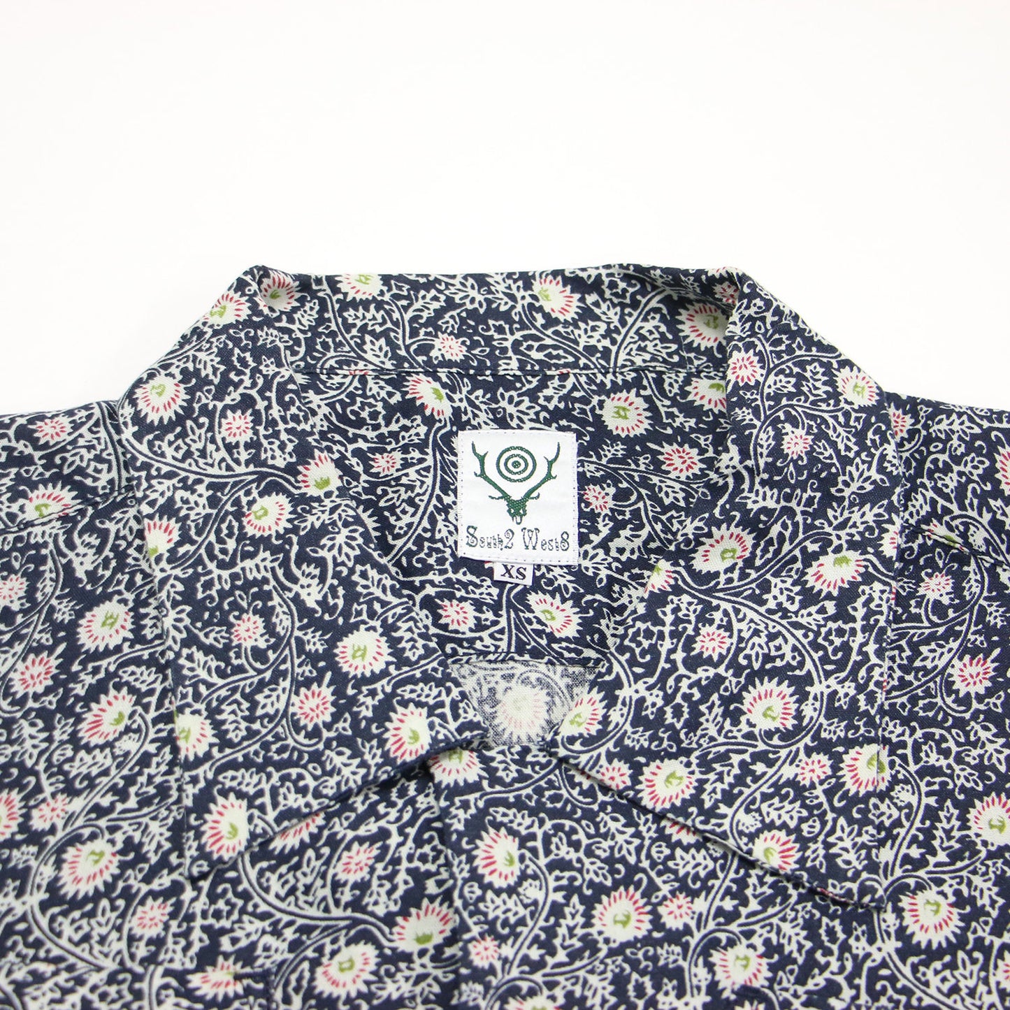 21春夏 フラワー プリント ポケット付き シャツ / 6 Pocket Shirt ブラウス 長袖 ワイド 総柄