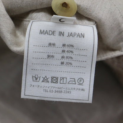 杢杢ツイードのジャケット / テーラード 長袖 コンパクト チェック柄 コットン リネン