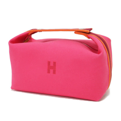 ブリッド ア ブラック / GM ポーチ ワンハンドル ブランドマーク 刺繍 キャンバス コットン レザー