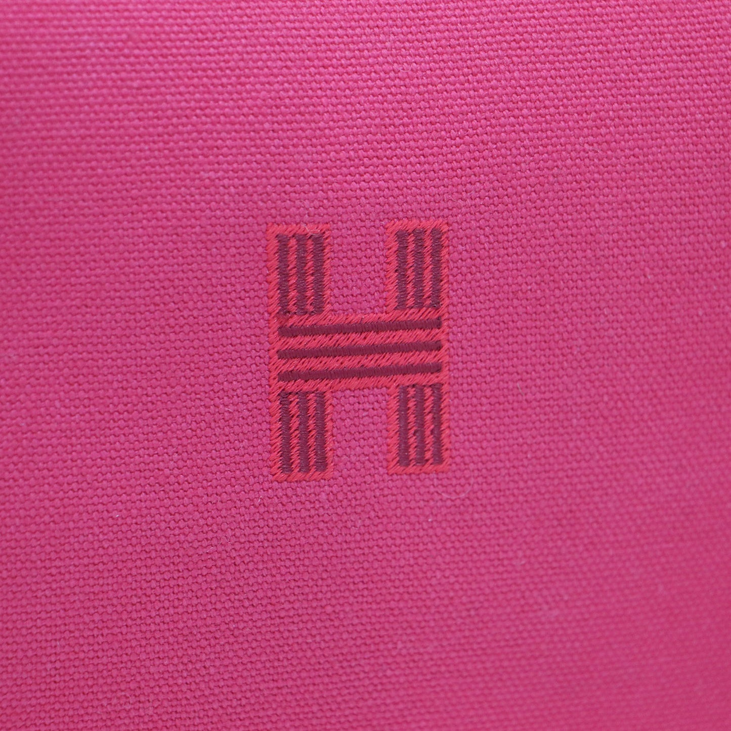 ブリッド ア ブラック / GM ポーチ ワンハンドル ブランドマーク 刺繍 キャンバス コットン レザー