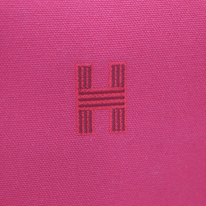 ブリッド ア ブラック / GM ポーチ ワンハンドル ブランドマーク 刺繍 キャンバス コットン レザー