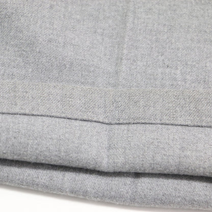 23秋冬 ウール ストレート ベイカーパンツ / ワイドパンツ センタープレス ストレッチ