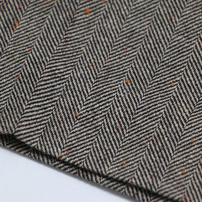 24秋冬 カラーネップ ツイードパンツ / ストレート センタープレス フルレングス シルク ウール