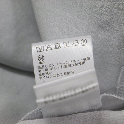 25春夏 サテン ロングスリーブブラウス / Elba Satin Cali Blouse プルオーバー クルーネック スリット