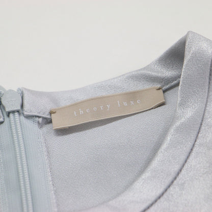 25春夏 サテン ロングスリーブブラウス / Elba Satin Cali Blouse プルオーバー クルーネック スリット
