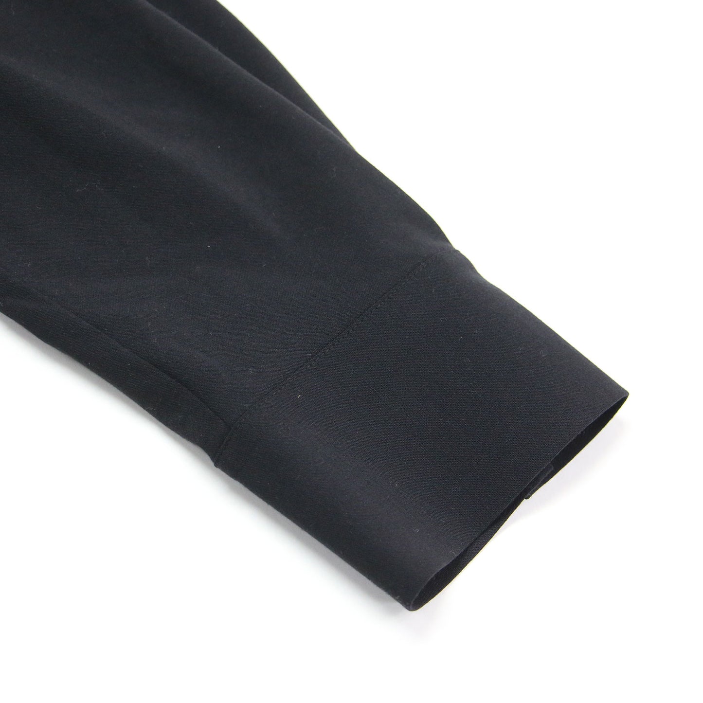 23春夏 ロングスリーブ カフタンドレス / LW Wool Stretch Finley ワンピース キーネック フレア ロング丈 スリット