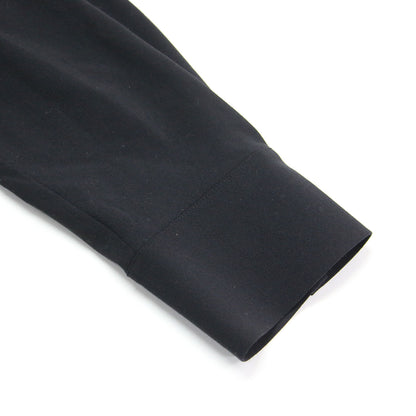 23春夏 ロングスリーブ カフタンドレス / LW Wool Stretch Finley ワンピース キーネック フレア ロング丈 スリット