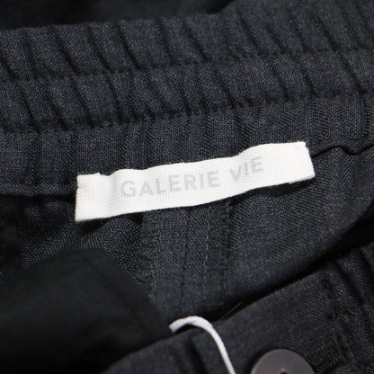 23秋冬 スムースウール イージーストレートパンツ / マニッシュ ワイド ウエストゴム ストレッチ