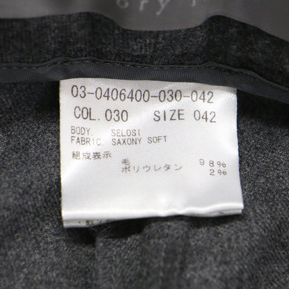 ウール テーパード パンツ / Saxony Soft Selosi スラックス センタープレス ストレッチ