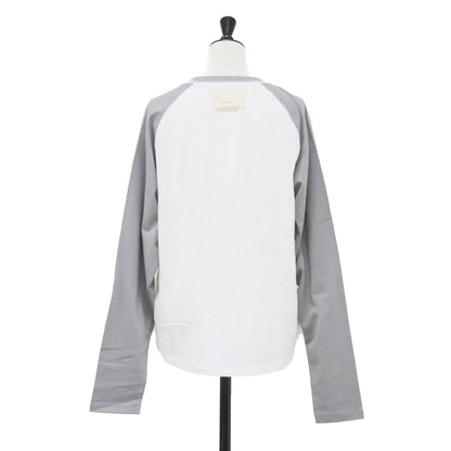 ラグランスリーブ 長袖 シャツ / COLOR RAGLAN TOP カットソー ロングスリーブ クルーネック ロゴ バイカラー コットン