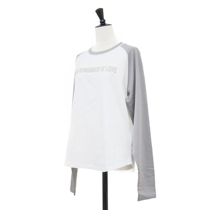 ラグランスリーブ 長袖 シャツ / COLOR RAGLAN TOP カットソー ロングスリーブ クルーネック ロゴ バイカラー コットン