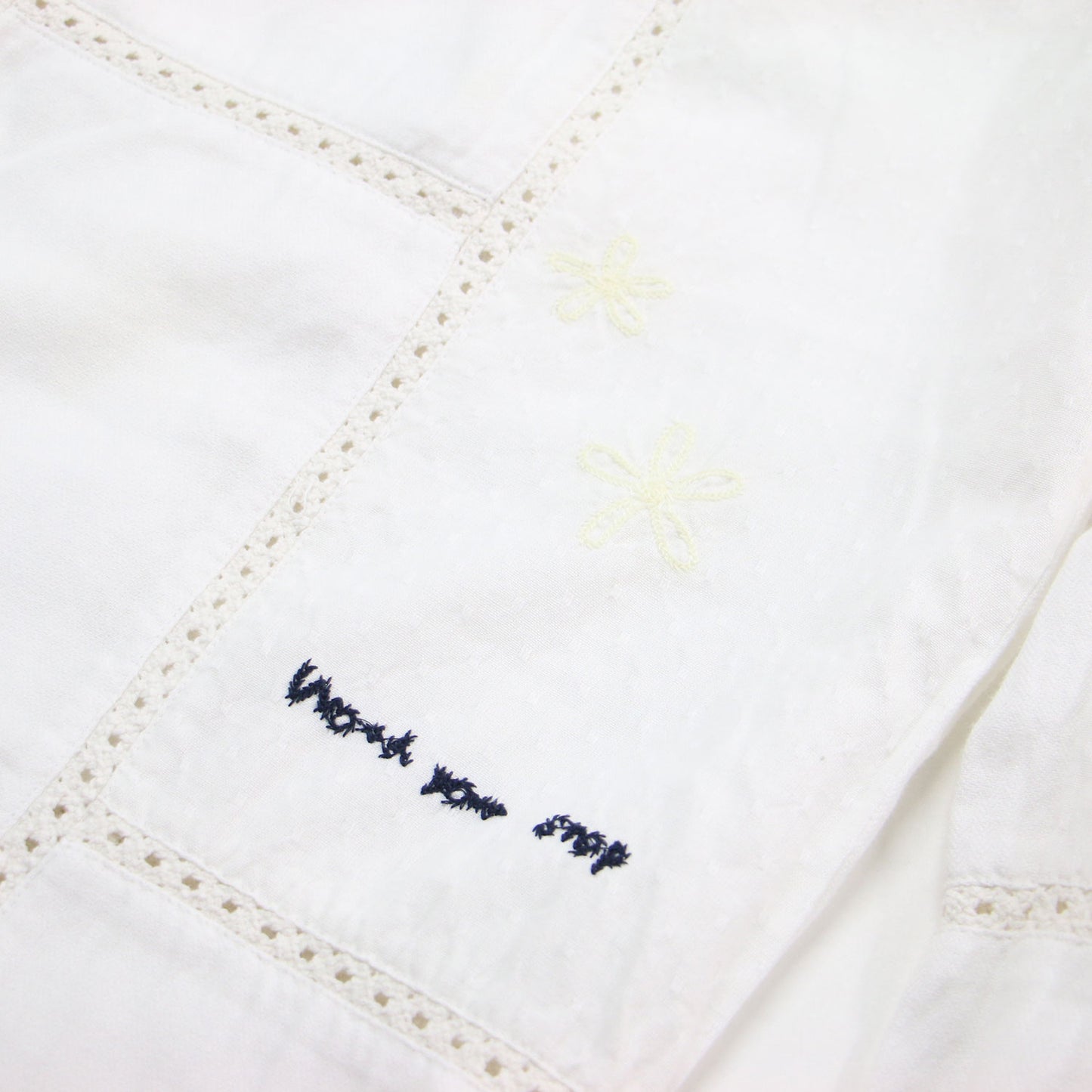 24春夏 SLOBE citron. Funny 刺繍 パンツ / イージーパンツ フルレングス ワイド レース コットン