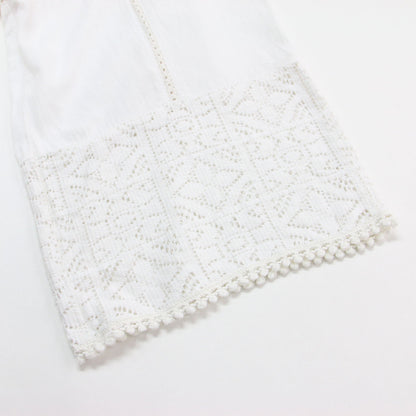 24春夏 SLOBE citron. Funny 刺繍 パンツ / イージーパンツ フルレングス ワイド レース コットン