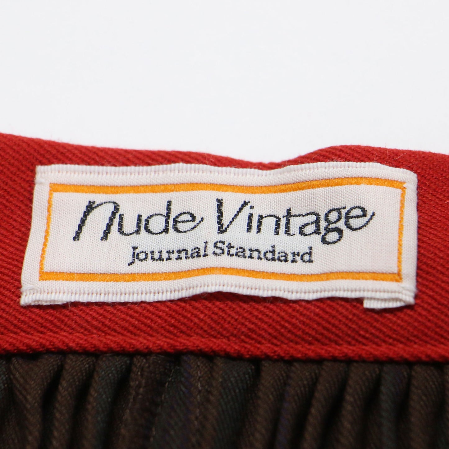 × JOURNAL STANDARD 22秋冬 プリーツ ラップ スカート / ロング フレア チェック柄 配色