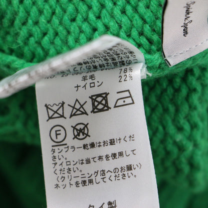 23秋冬 ウール 釦開き ニット	/ セーター プルオーバー ショート丈 ワイド 長袖 金ボタン