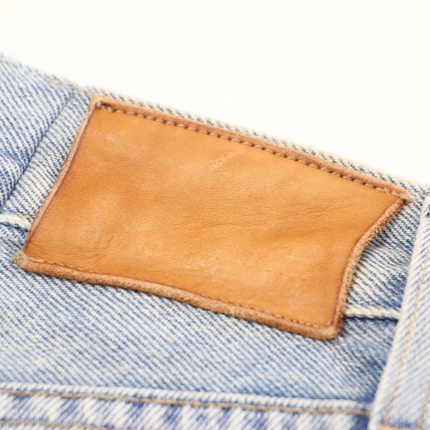 21秋冬 ワイド カーブ デニム パンツ / HORSESHOE JEAN ジーンズ ハイウエスト ダメージ加工 コットン