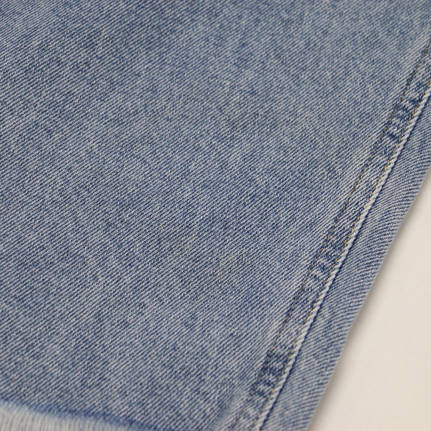 21秋冬 ワイド カーブ デニム パンツ / HORSESHOE JEAN ジーンズ ハイウエスト ダメージ加工 コットン