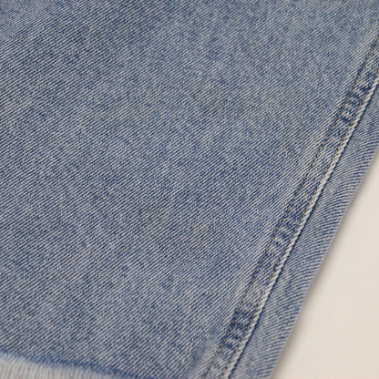 21秋冬 ワイド カーブ デニム パンツ / HORSESHOE JEAN ジーンズ ハイウエスト ダメージ加工 コットン