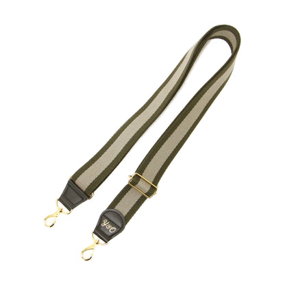 ショルダーストラップ / 付け替え ベルト ライン ストライプ ゴールド金具