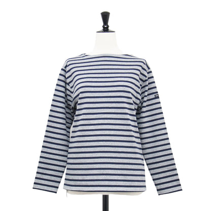 25秋冬 ウェッソン ボーダー バスクシャツ / OUESSANT Tシャツ カットソー 長袖 ボートネック コットン