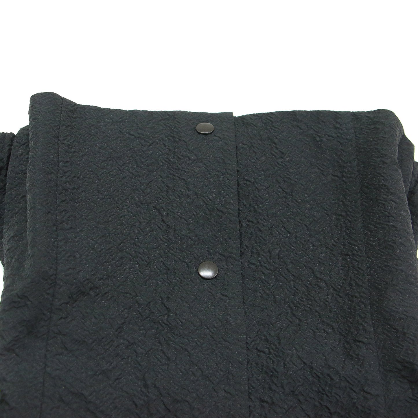 20秋冬 ポリエステル ナイロン スリートジャガード フロントボタン ビスチェ / トップス フレア ベルト付き