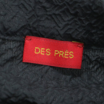 20秋冬 ポリエステル ナイロン スリートジャガード フロントボタン ビスチェ / トップス フレア ベルト付き