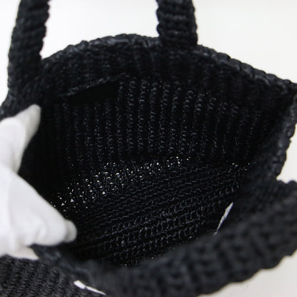 スモール クロシェ トートバッグ / 1BG422 ハンドバッグ レタリングロゴ 刺繍 トライアングルロゴ