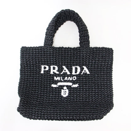 スモール クロシェ トートバッグ / 1BG422 ハンドバッグ レタリングロゴ 刺繍 トライアングルロゴ