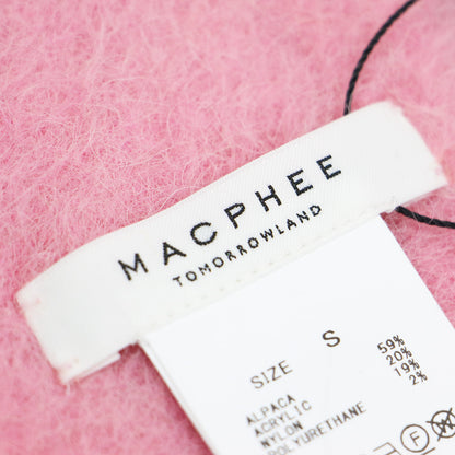 24秋冬 ディップダイ ボーダー ストール	/ マフラー ニット フリンジ アルパカ