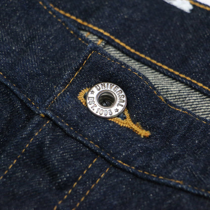 25春夏 ビッグサイズ ストレート コットン セルビッジ デニムパンツ / 40inch SELVEDGE DENIM SKV-000-251004