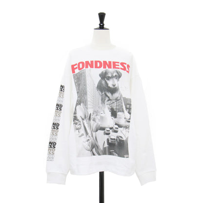 Freada 25秋冬 ドッグ フォトプリント ロンT / ロングスリーブ Tシャツ 長袖 クルーネック コットン