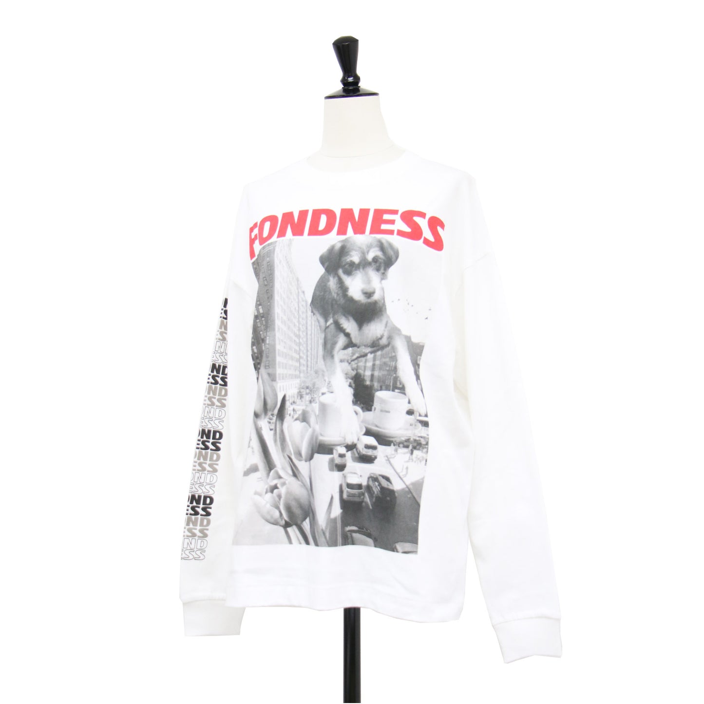 Freada 25秋冬 ドッグ フォトプリント ロンT / ロングスリーブ Tシャツ 長袖 クルーネック コットン