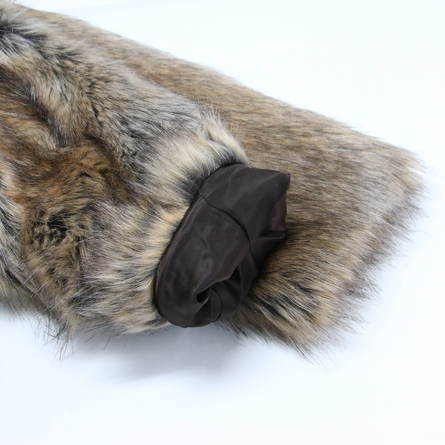 25秋冬 フェイクファー ジャケット / Jane ショート丈 ノーカラー クルーネック