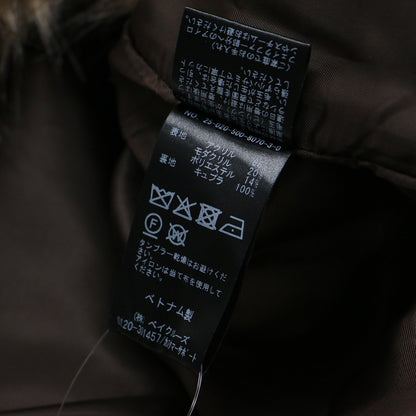 25秋冬 フェイクファー ジャケット / Jane ショート丈 ノーカラー クルーネック