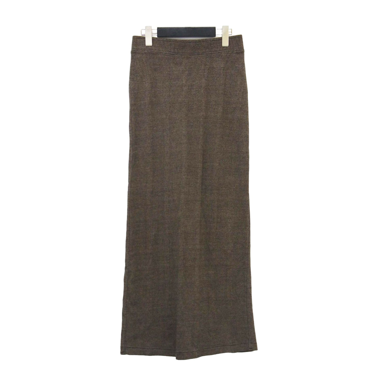 コットン リブ タイト スカート / ロング スリット カットソー素材