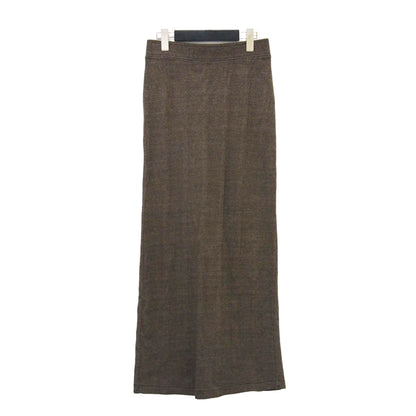 コットン リブ タイト スカート / ロング スリット カットソー素材