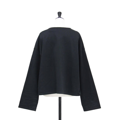 × Edition 23春夏 レースアップ ブラウス / MARIN BLOUSE プルオーバー ショート丈 長袖 コットン