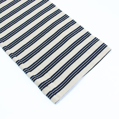 25秋冬 ワイド スリーブ ボーダー Tシャツ / wide sleeve Tシャツ 長袖 ボートネック コットン