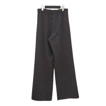 25秋冬 センター クリース ニット パンツ / Center Crease Knit ワイド ストレート ウエストゴム ウール