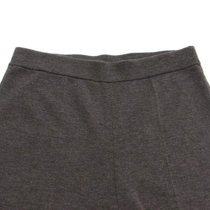 25秋冬 センター クリース ニット パンツ / Center Crease Knit ワイド ストレート ウエストゴム ウール