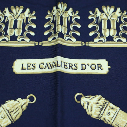 カレ90 シルク スカーフ / LES CAVALIERS DOR 黄金の騎士 大判 正方形
