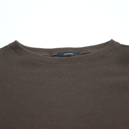 20秋冬 ボートネック ワイド ニット / プルオーバー 長袖 コットン