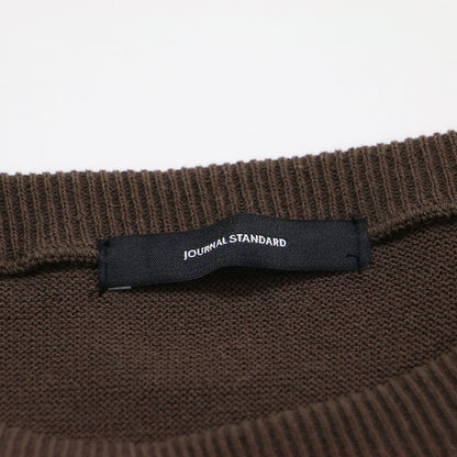 20秋冬 ボートネック ワイド ニット / プルオーバー 長袖 コットン