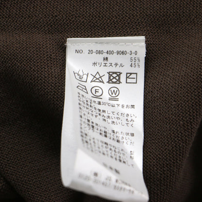 20秋冬 ボートネック ワイド ニット / プルオーバー 長袖 コットン