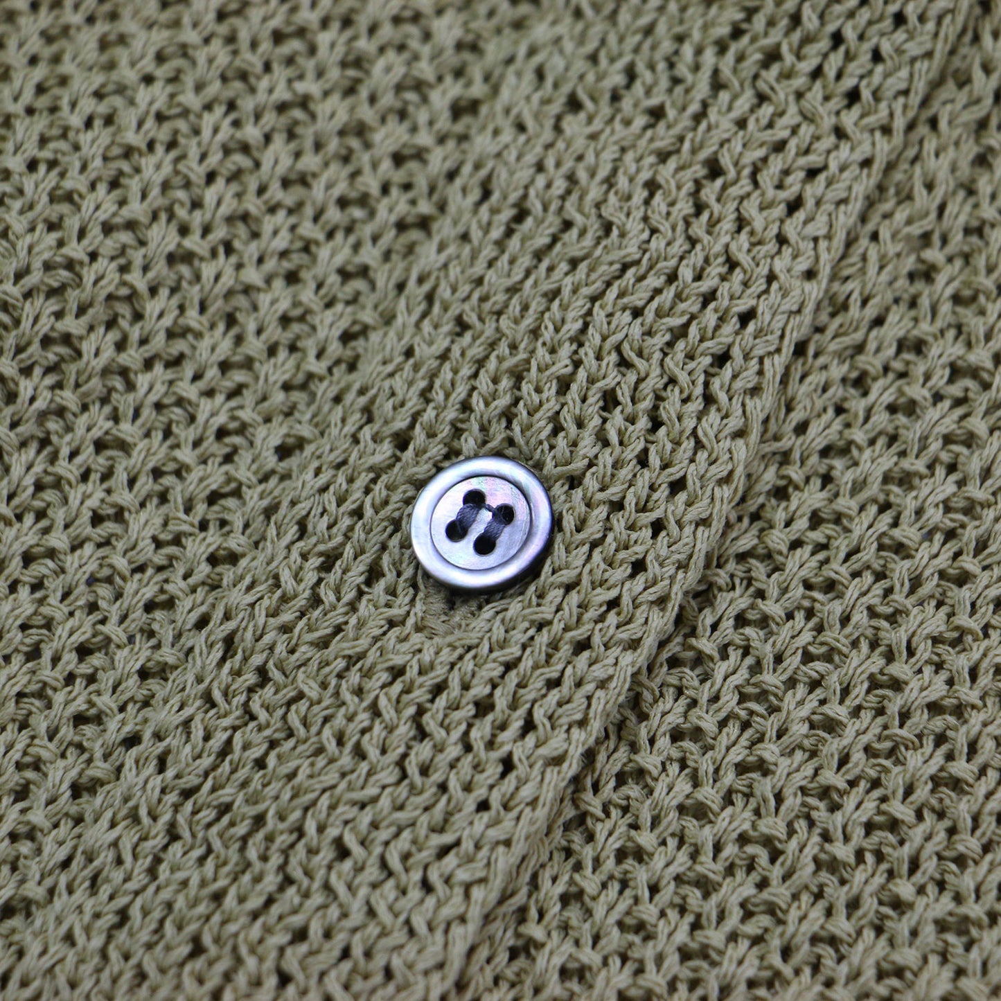 22春夏 カノコ 2WAY バック開き カーディガン / ニット 長袖 Vネック ボートネック 透かし編み