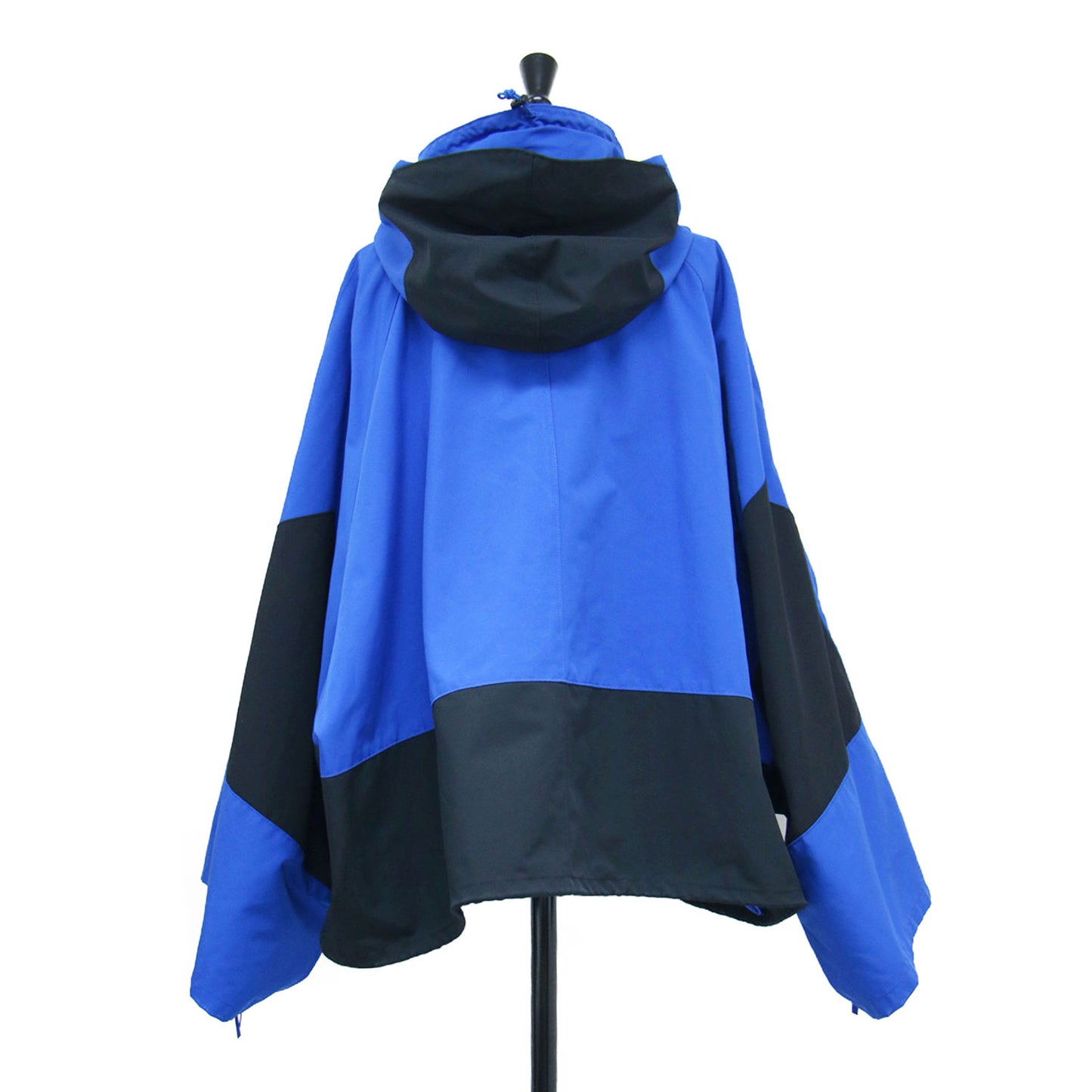 マウンテンパーカー ポンチョ / ジャケット ブルゾン ショート丈 長袖 フード付き 配色