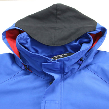 マウンテンパーカー ポンチョ / ジャケット ブルゾン ショート丈 長袖 フード付き 配色